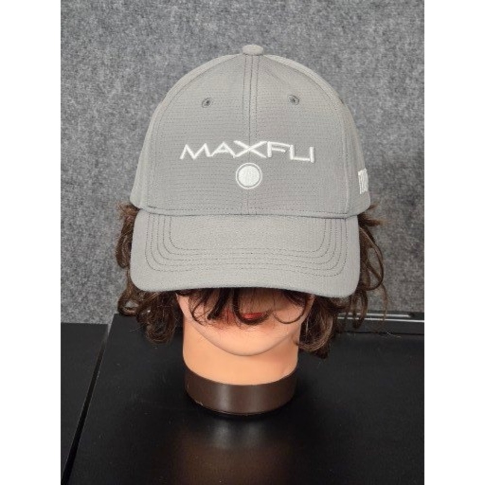 Maxfli Tour Mens‎ Grey Adjustable Golf Hat Textured Performance Baseball Cap OS